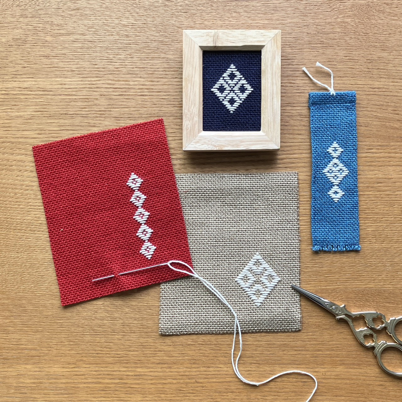 こぎん刺し　木村操作品　萩 こぎん刺繍 木村操作品集（送料無料） – 古書 朔の本